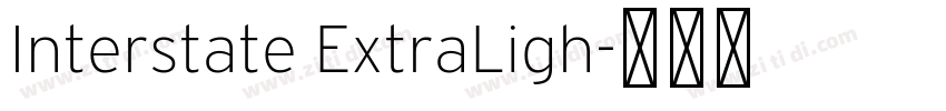 Interstate ExtraLigh字体转换
